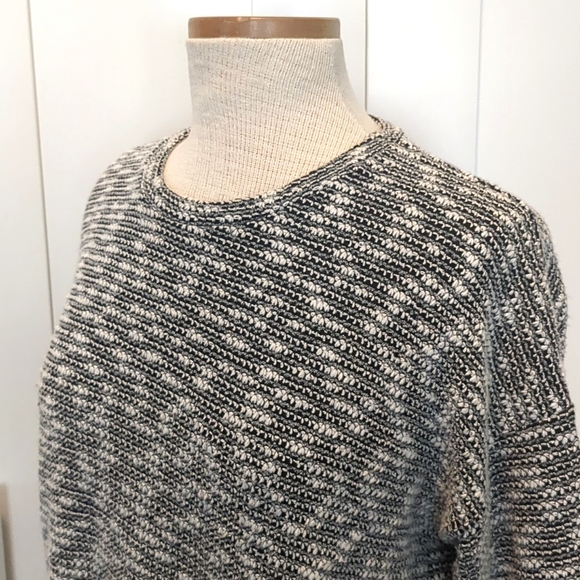 Black and White Knit Sweater by Oak + Fort - Picture 2 of 7